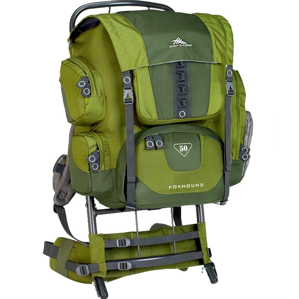 High Sierra Foxhound 50 external frame hiking camping backpack